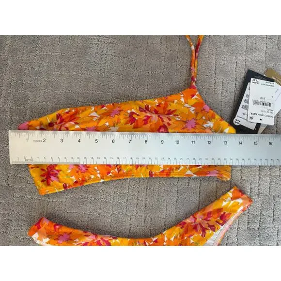 NWT Vix by Paula Hermanny Lowana Mustard Ana-Giulia 2 Piece Bikini Size LARGE - Picture 8 of 10
